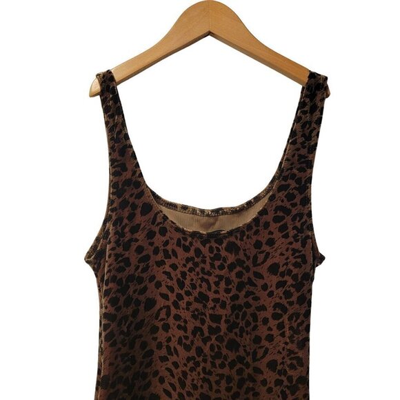 TOPSHOP Animal Print Cheetah Leopard Velvet Bodysuit Size 4 - Picture 7 of 11